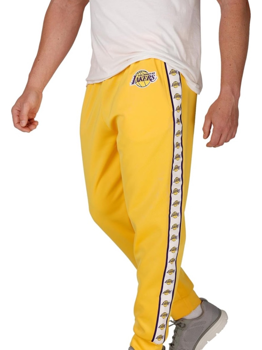 FOCO NBA Men's NBA Team Lakers Yellow Pants Size S